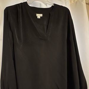 Black blouse w/black dots